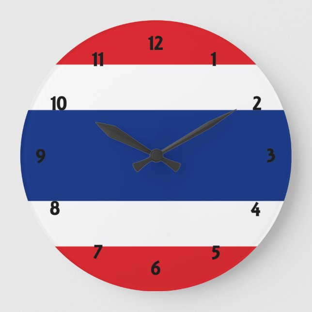 thailand flag large clock (Front)