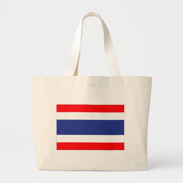 Thailand Flag Large Tote Bag (Front)
