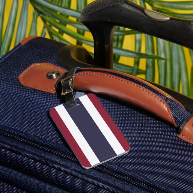 Thailand flag luggage tag (Front Insitu 1)