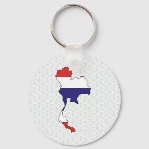 Thailand Flag Map full size Keychain