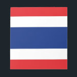Thailand Flag Notepad<br><div class="desc">I like the way this looks and I hope you do too!  Thanks for stopping by!  Feel free to customize this to meet your needs.  Have a wonderful day!</div>