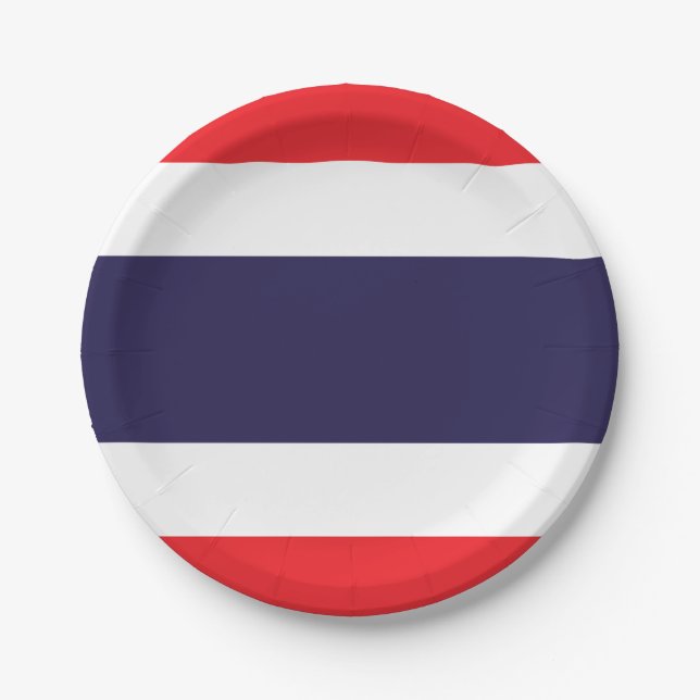 Thailand Flag Paper Plate (Front)