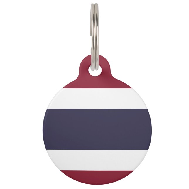 Thailand flag pet tag (Front)