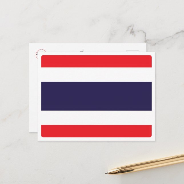 Thailand - Flag - Postcard (Front/Back In Situ)