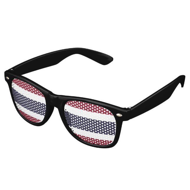 Thailand flag retro sunglasses (Angled)