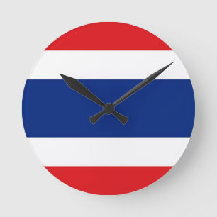 Thailand Flag Round Clock