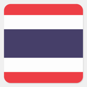 Thailand Flag Square Sticker