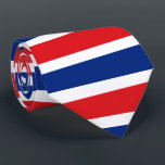 Thailand flag Thai Tie<br><div class="desc">Thailand flag Thai
The flag of the Kingdom of Thailand shows five horizontal stripes in the colours red,  white,  blue,  white and red,  with the central blue stripe being twice as wide as each of the other four.
#thailand #thai #kingdom #flag</div>