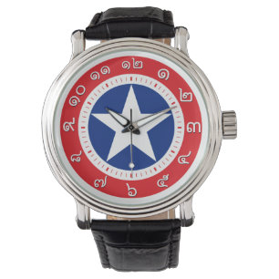 Thailand Flag Watch ( Number in Thai numerals )
