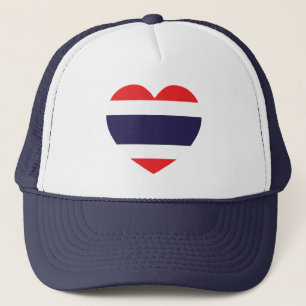 Thailand Heart Flag Trucker Hat