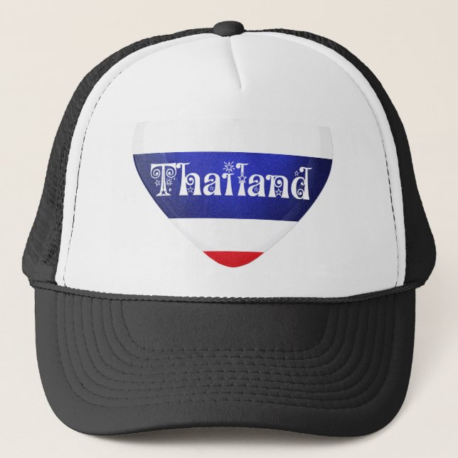 Thailand Heart Flag Trucker Hat (Front)