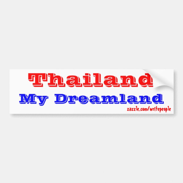 Thailand home bumper sticker (Front)