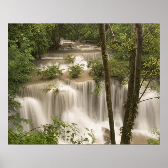 Thailand, Huai Mae Khamin Waterfall Poster (Front)