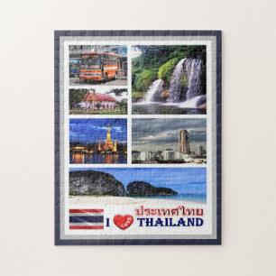 Thailand - I Love - Jigsaw Puzzle
