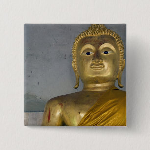 Thailand, Island of Ko Samui aka Koh Samui). 2 Inch Square Button