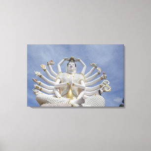 Thailand, Ko Samui aka Koh Samui). Wat Plai Canvas Print