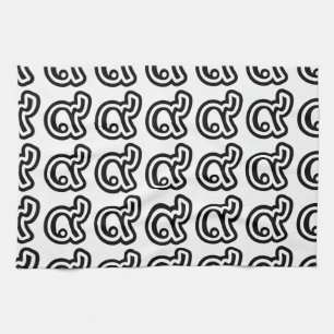 Thailand Lucky Number 9 / Nine / ๙ (Gao/Kao) Tha Kitchen Towel