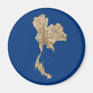 Thailand Map Magnet