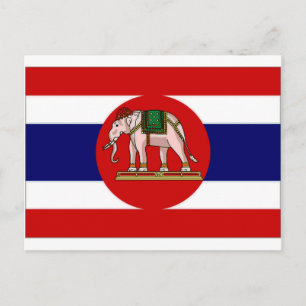Thailand Naval Ensign Postcard