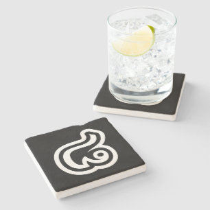 Thailand Number 8 / Eight / ๘ (Bad/Paet) Thai Stone Coaster