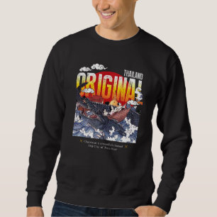 Thailand Original Thai Crocodile Alligator Chalawa Sweatshirt