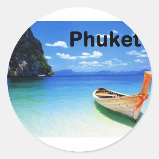 Thailand Phuket (St.K) Classic Round Sticker