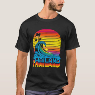 Thailand Retro Throwback Surf & Thai Beach Souveni T-Shirt