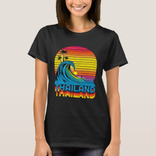 Thailand Retro Throwback Surf & Thai Beach Souveni T-Shirt
