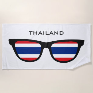 THAILAND Shades custom text beach towel