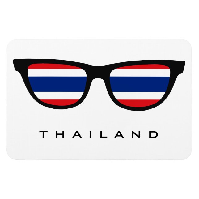 Thailand Shades custom text & colour magnet (Horizontal)