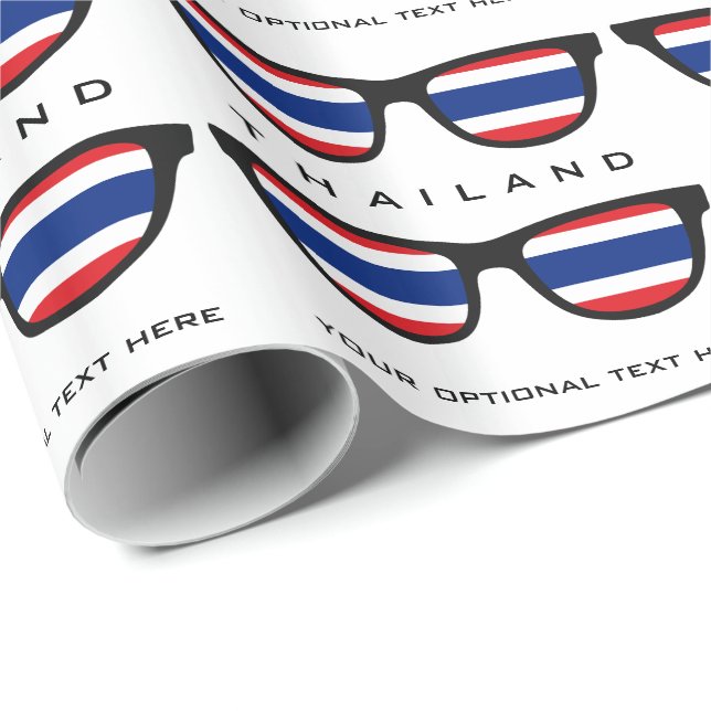 Thailand Shades custom text & colour wrapping Wrapping Paper (Roll Corner)