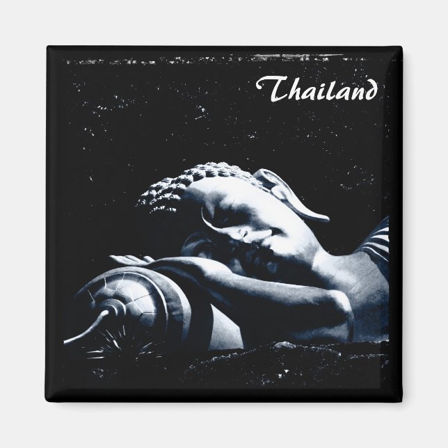 Thailand, Sleeping Buddha (Fridge Magnet) Magnet (Front)