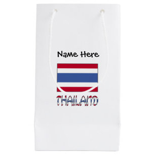 Thailand Thai Flag Personalized Small Gift Bag