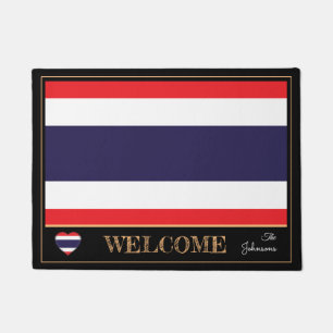 Thailand & Thailand Flag house mats/sports Welcome Doormat