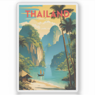 Thailand Traditional Travel Poster