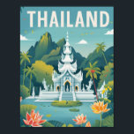 Thailand Vintage Famous Travel Place Poster<br><div class="desc">Thailand Vintage Famous Travel Place</div>