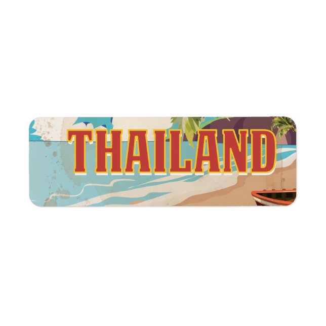 Thailand Vintage Travel Poster (Front)
