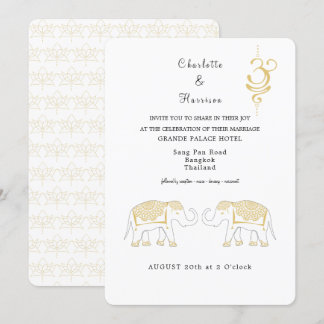 Thailand Wedding Destination Invitation