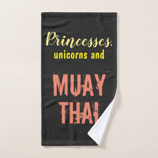 Thaïlandais de Muay - citation de princesses et de (Serviette à main)