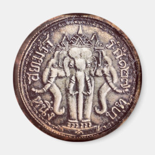 Thaïlande Baht Elephant Magnet