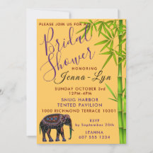 Thaïlande Invitation à la douche nuptiale