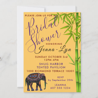 Thaïlande Invitation à la douche nuptiale