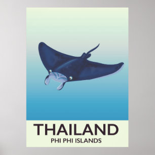 Thaïlande Phi Phi Islands poster Voyage