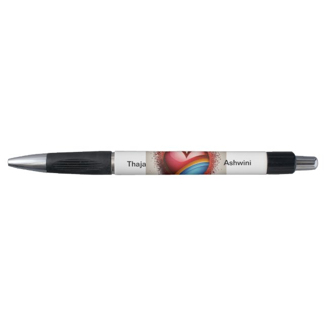 Thaja Ashwini heartin tattoo  Pen (Front)