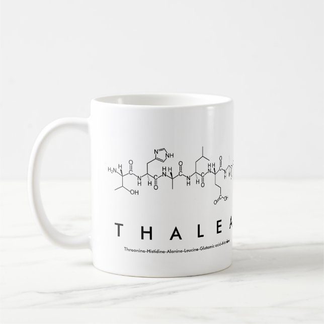 Thalea peptide name mug (Left)