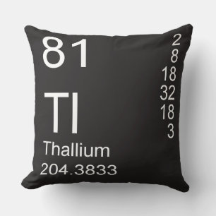 Thallium Throw Pillow