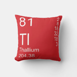 Thallium Throw Pillow