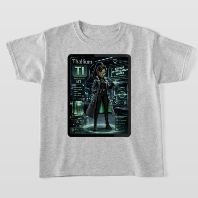 Thallium (Tl) –  ATOMIVRA™ Collection T-Shirt (Laydown)