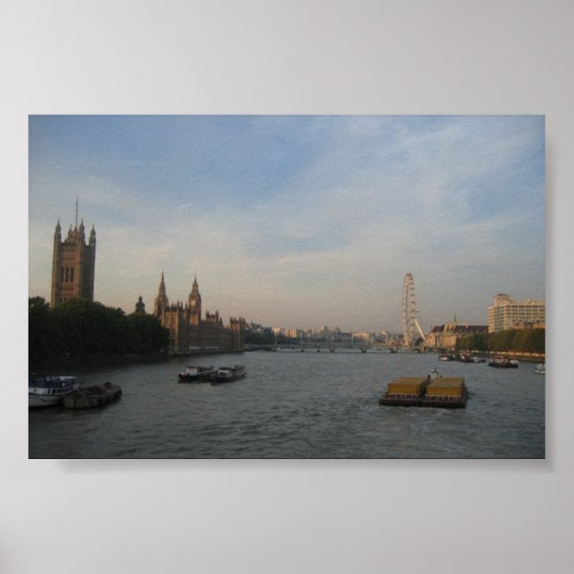 Thames River, London; October 2005 Poster (Front)