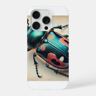 Thanatophilus beetle 070824IREF231 - Watercolor iPhone 15 Pro Case